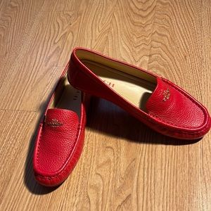 Red Coach loafers
